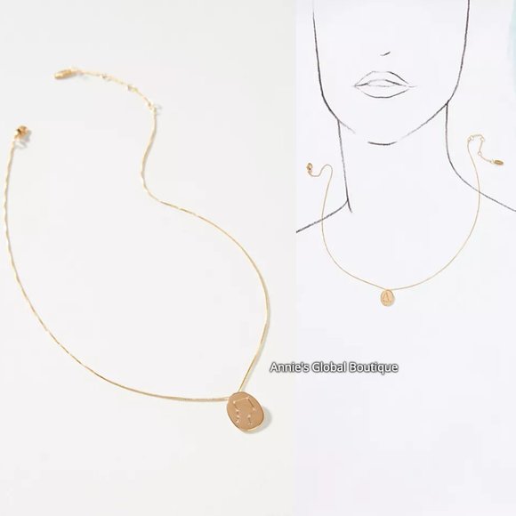 Anthropologie Jewelry - NWT ANTHROPOLOGIE Zodiac Libra Pendant CZ Necklace